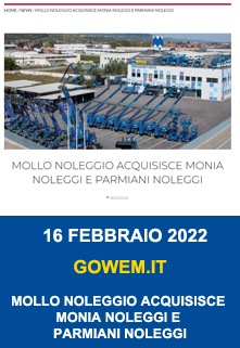 Copertina Mollo Noleggio Acquisisce Monia Noleggi E Parmiani Noleggi