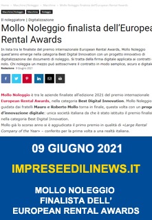 Mollo Noleggio Finalista Dell European Rental Awards