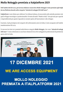 Copertina Mollo Noleggio Premiata A Italplatform 2021