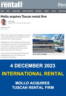 Mollo acquires tuscan rental firm